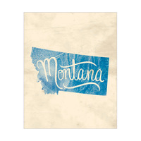 Vintage Map - Montana