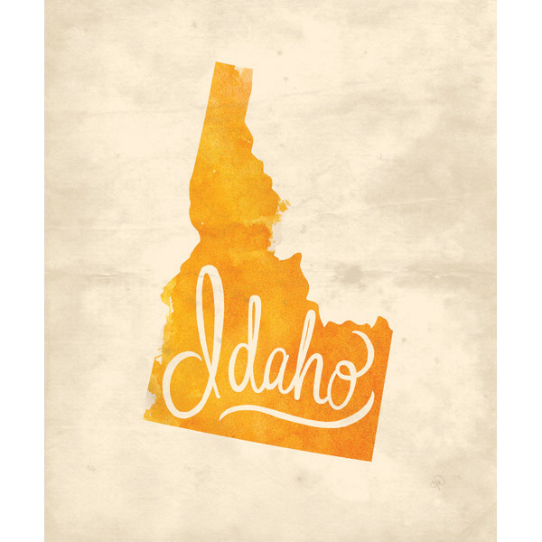 Vintage Map - Idaho