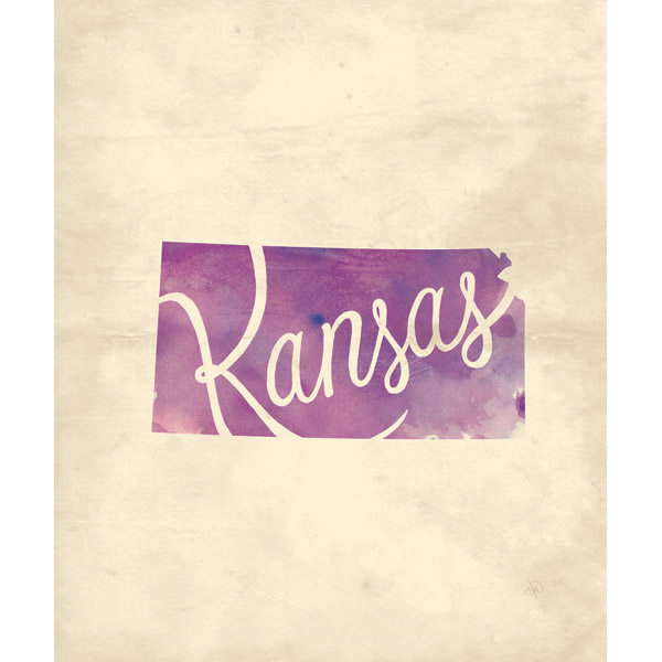 Vintage Map - Kansas