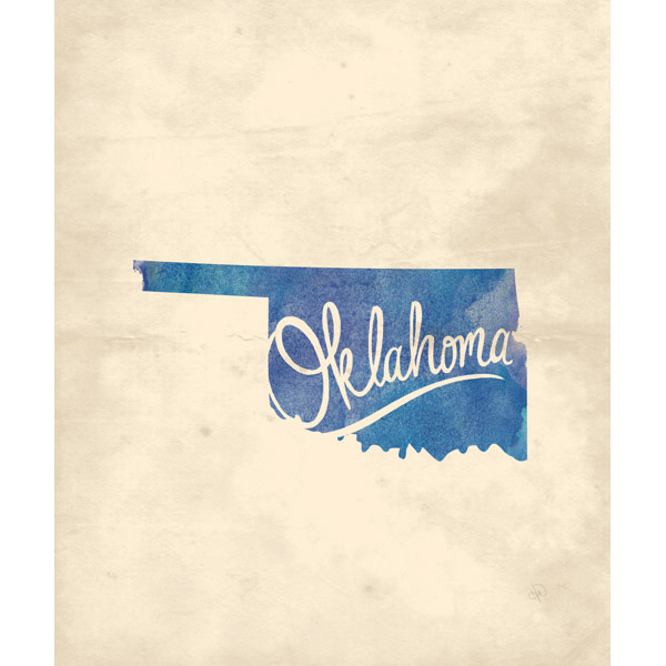 Vintage Map - Oklahoma