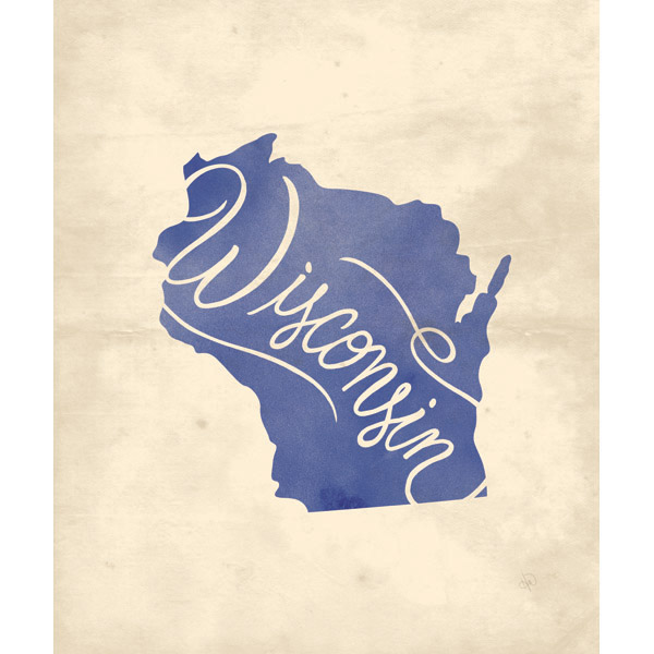 Vintage Map - Wisconsin