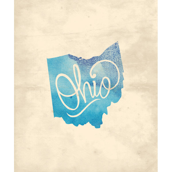 Vintage Map - Ohio