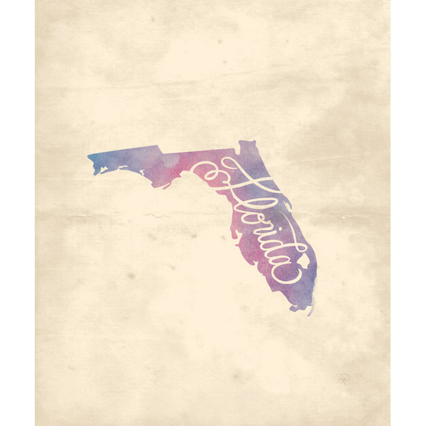 Vintage Map - Florida