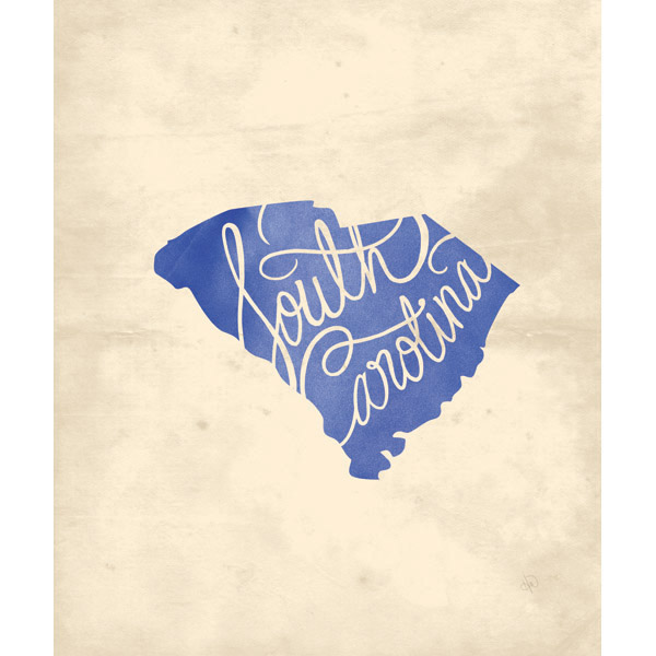 Vintage Map - South Carolina