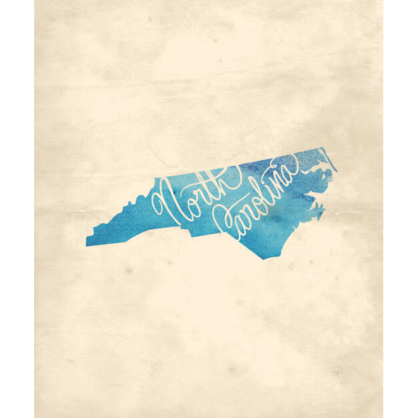 Vintage Map - North Carolina