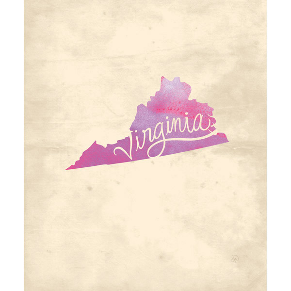 Vintage Map - Virginia