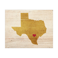 Heart San Antonio - Wood