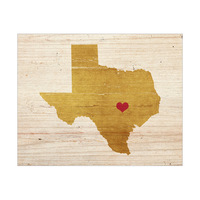 Heart Austin - Wood