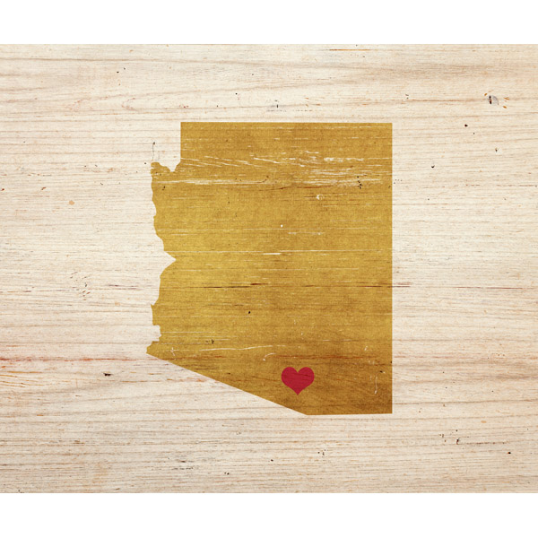 Heart Tucson- Wood