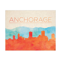 Anchorage Silhouette - Orange