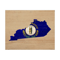 State Flag KY - Wood