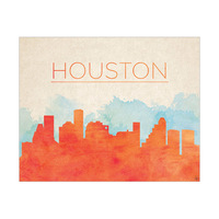 Orange Houston Skyline