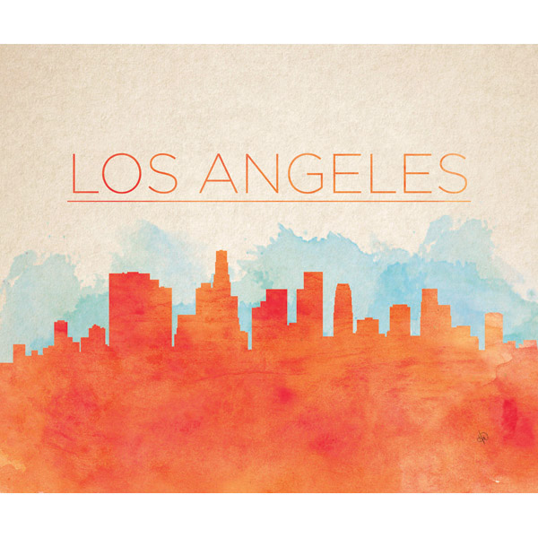 Orange Los Angeles Skyline