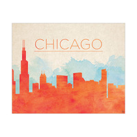 Chicago Silhouette - Orange
