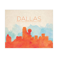 Dallas Orange Silhouette