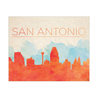 Orange San Antonio Skyline