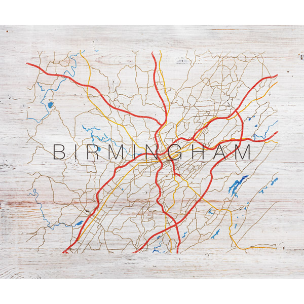 Birmingham City Roads Type - Wood 