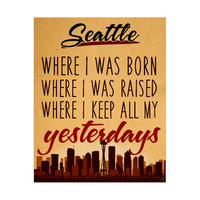 Seattle Yesterdays - Brown