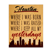 Houston Yesterdays Brown