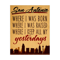 San Antonio Yesterdays Brown