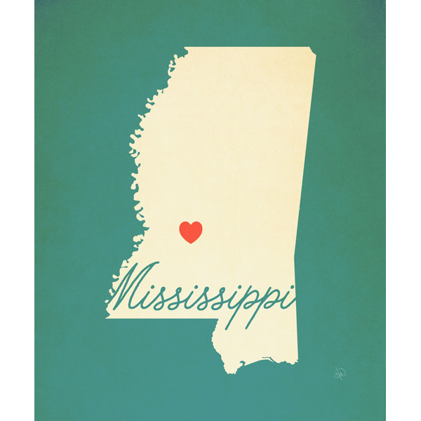 Mississippi Heart Aqua