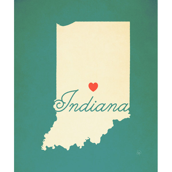 Indiana Heart Aqua