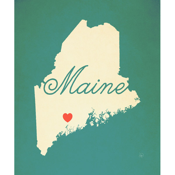Maine Heart Aqua