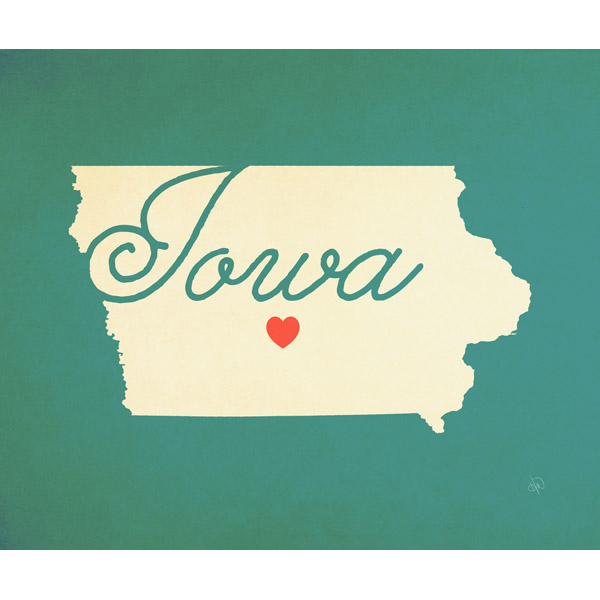 Iowa Heart Aqua