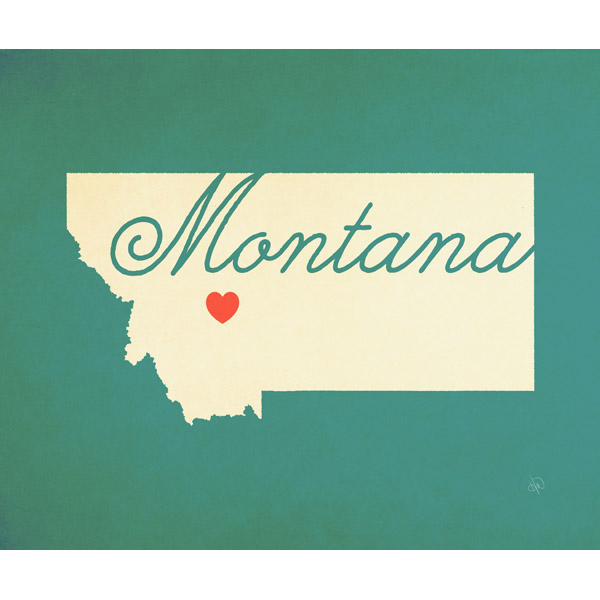 Montana Heart Aqua