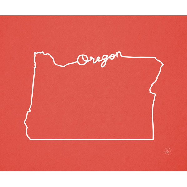 Oregon Script Red