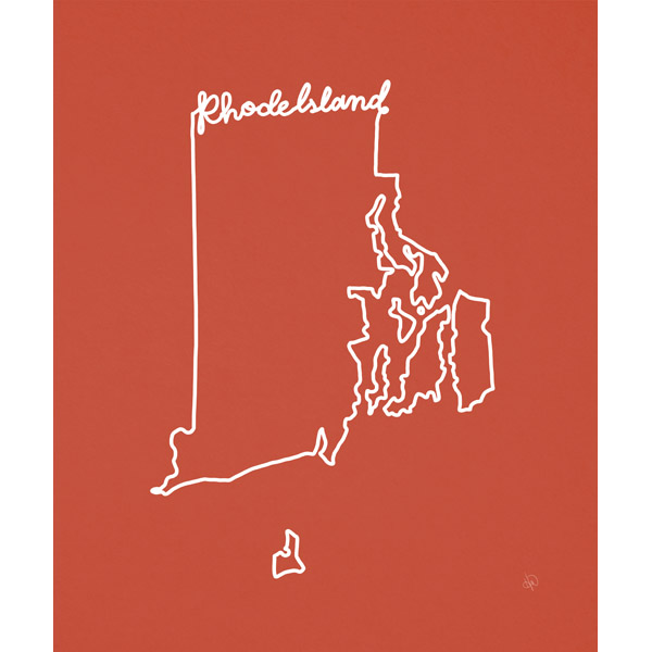 Rhode Island Script Red