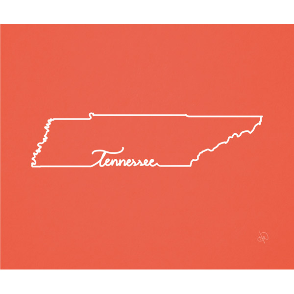 Tennessee Script Red