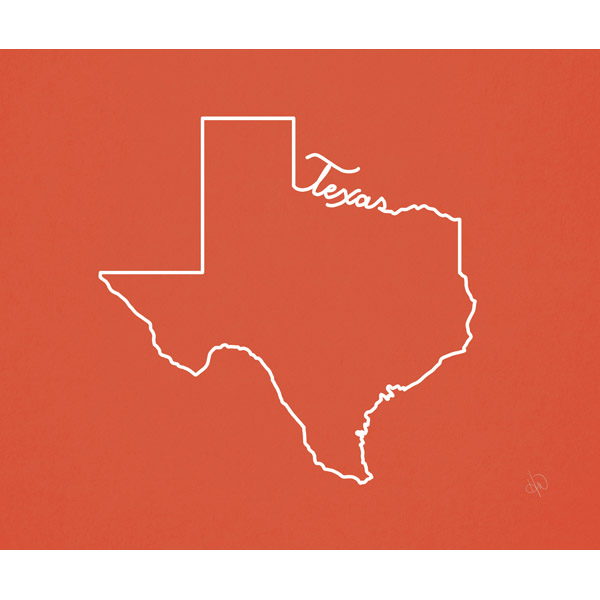 Texas Script Red