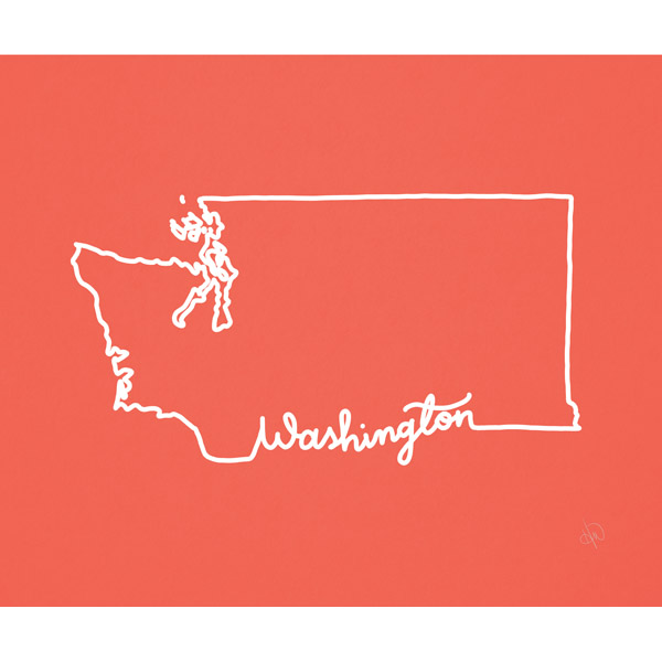 Washington Script Red