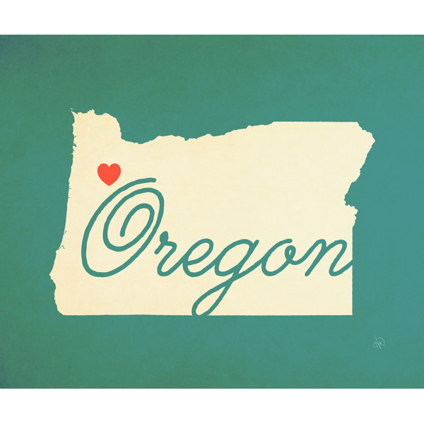 Oregon Heart Aqua