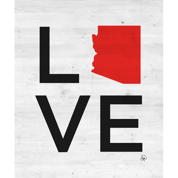 Simple Love State Arizona Red