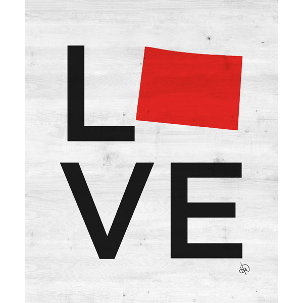 Simple Love State Colorado Red