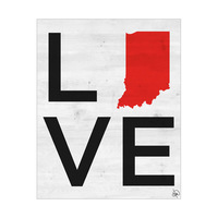 Simple Love State Indiana Red