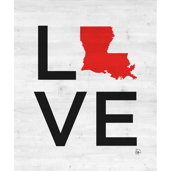 Simple Love State Louisiana Red