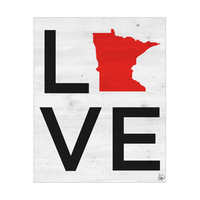Simple Love State Minnesota Red