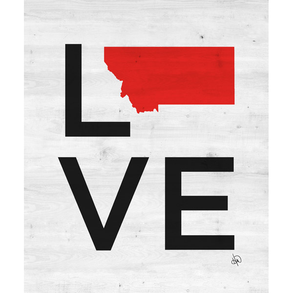 Simple Love State Montana Red
