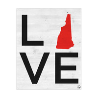 Simple Love State New Hampshire Red
