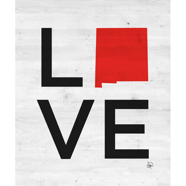 Simple Love State New Mexico Red