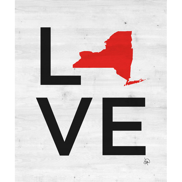 Simple Love State New York Red