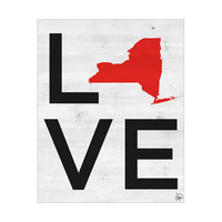 Simple Love State New York Red