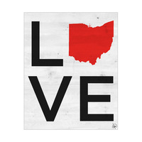 Simple Love State Ohio Red