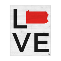 Simple Love State Pennsylvania Red