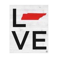Simple Love State Tennessee Red