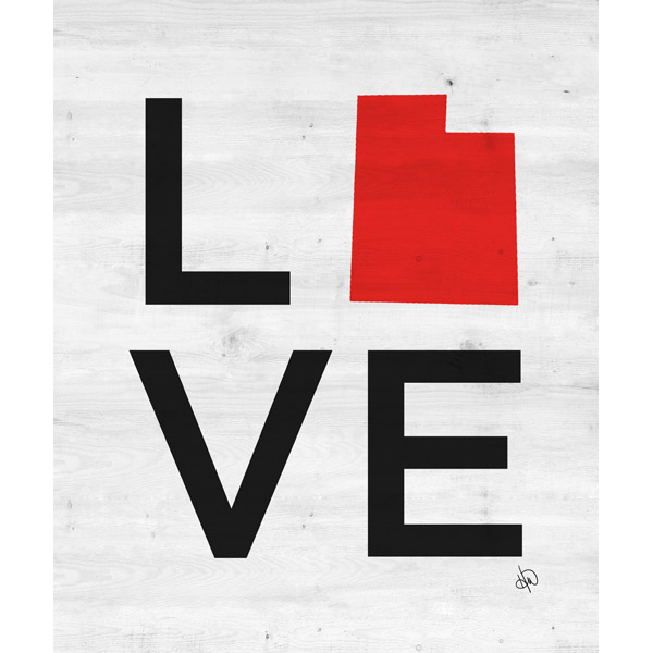 Simple Love State Utah Red