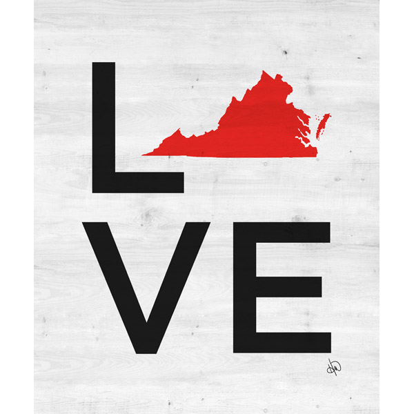 Simple Love State Virginia Red
